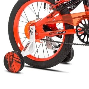 16" Avigo Verge Orange Black, Replacement Training Wheel (Set)