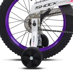 16" Ozone 500 Shock Force Purple, Replacement Training Wheel (Set)