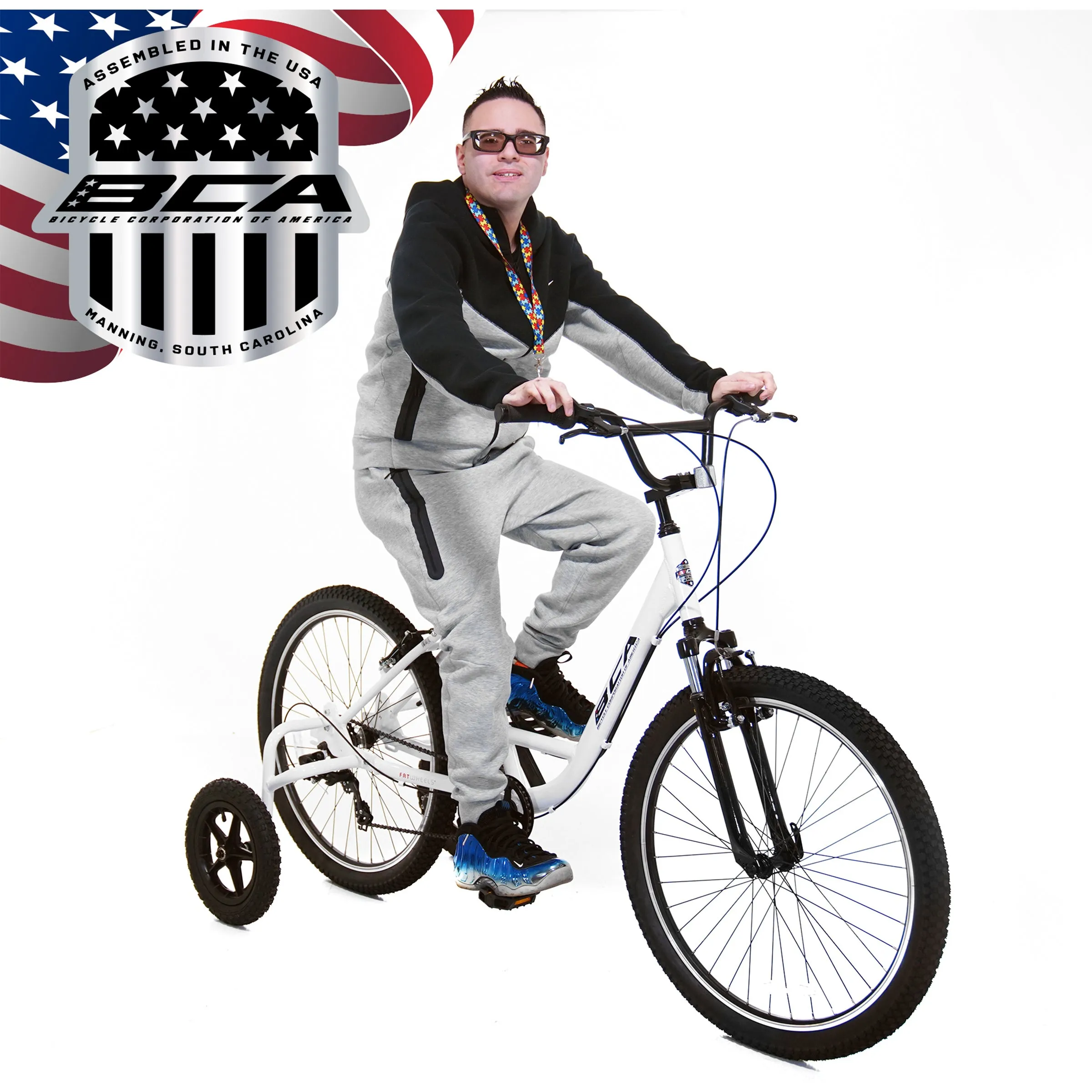 26" BCA FATWHEELS Adaptive Training Wheel Bike