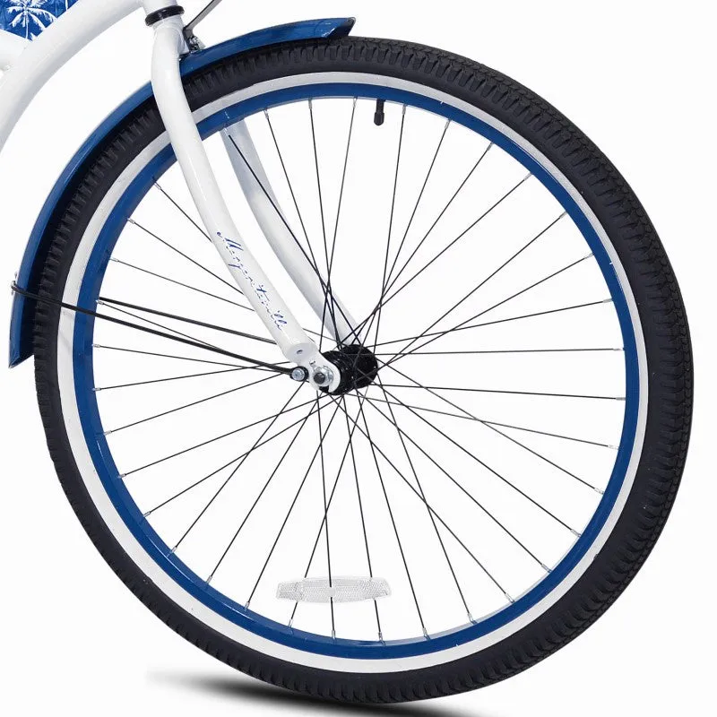 26" Margaritaville White/Blue, Replacement Front Wheel