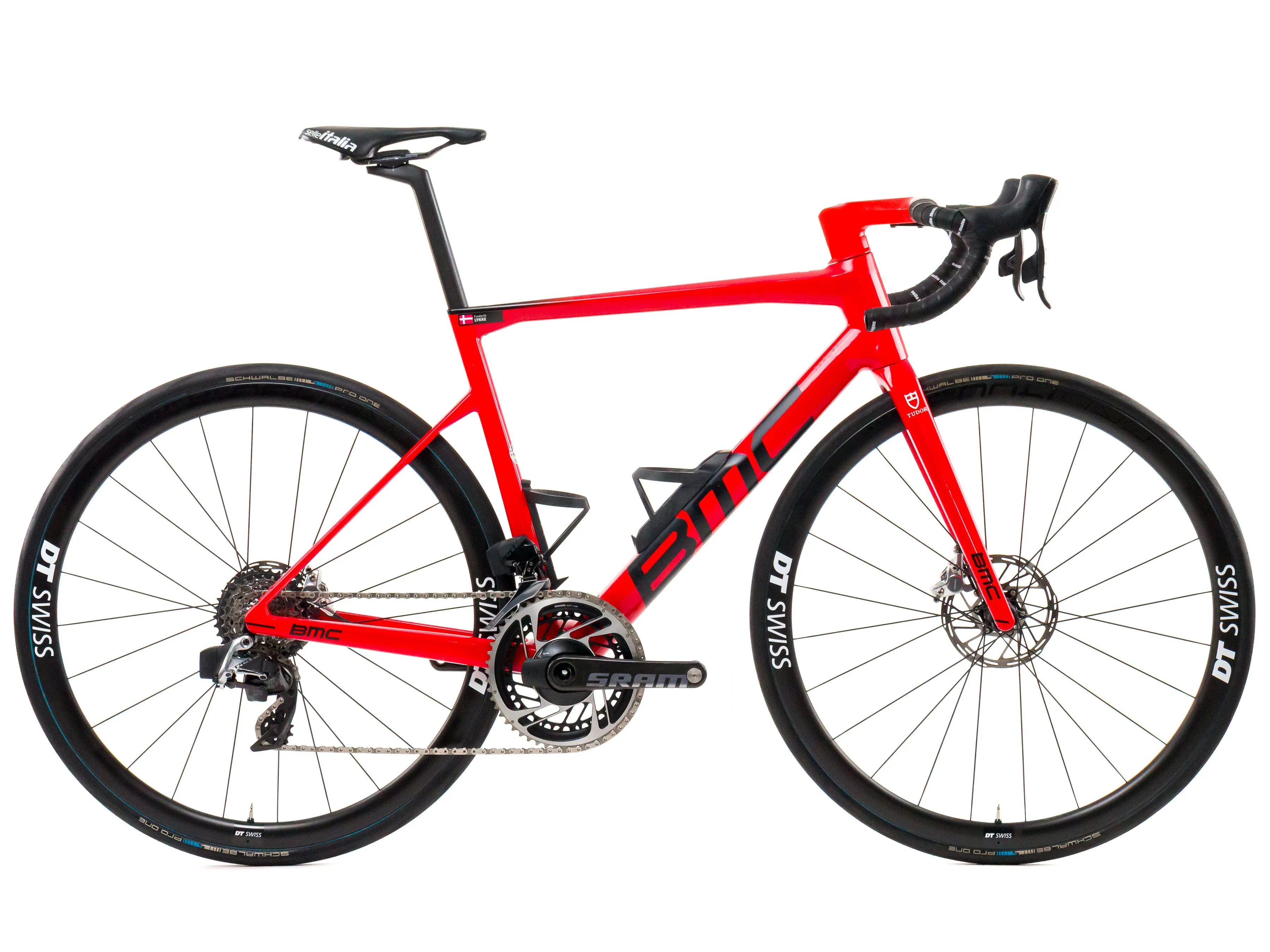 BMC Teammachine SLR01  2023 Team Tudor Pro Cycling F. Lykke size 54 Sram Red eTap AXS 2x12sp