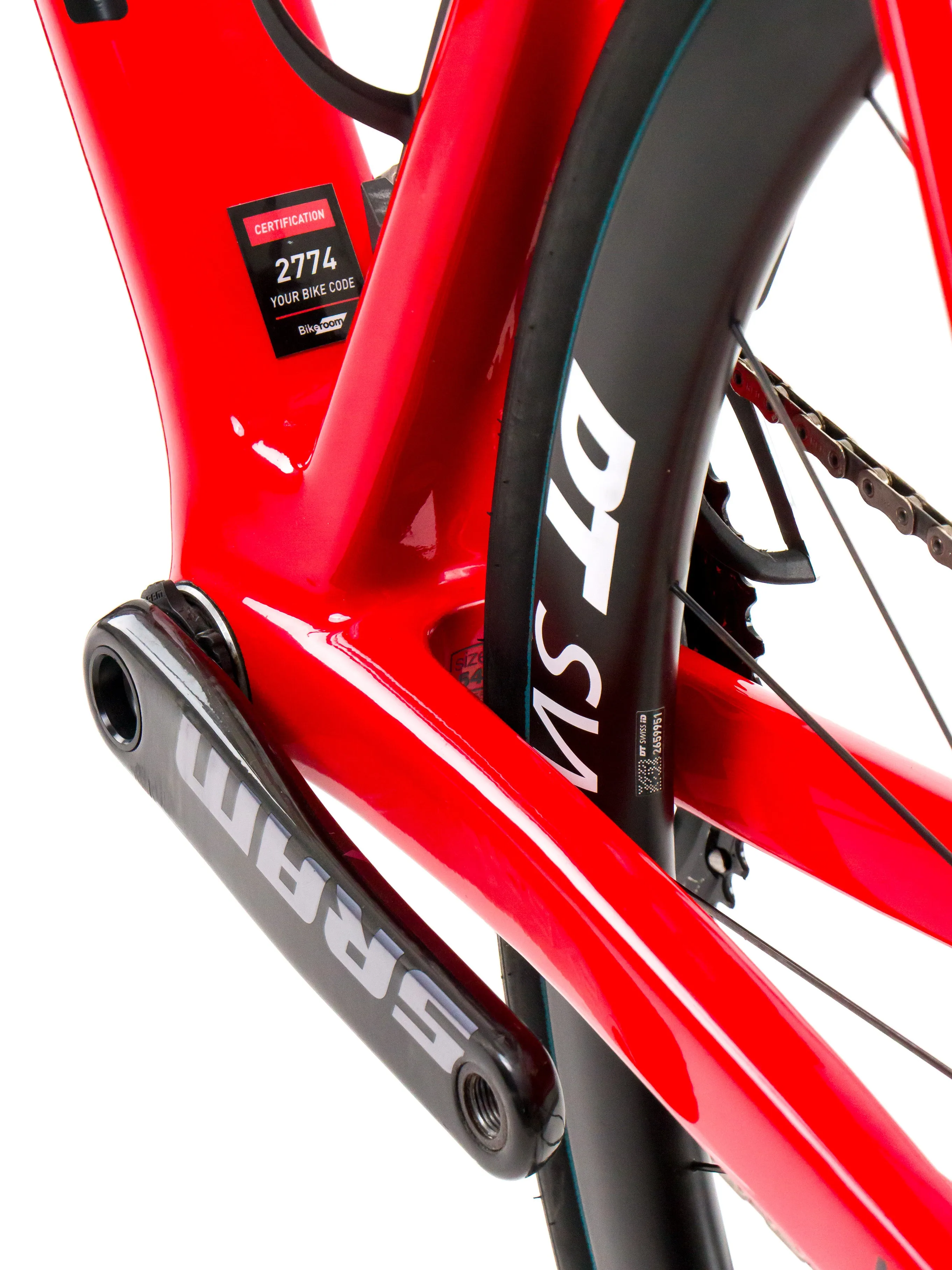 BMC Teammachine SLR01  2023 Team Tudor Pro Cycling F. Lykke size 54 Sram Red eTap AXS 2x12sp