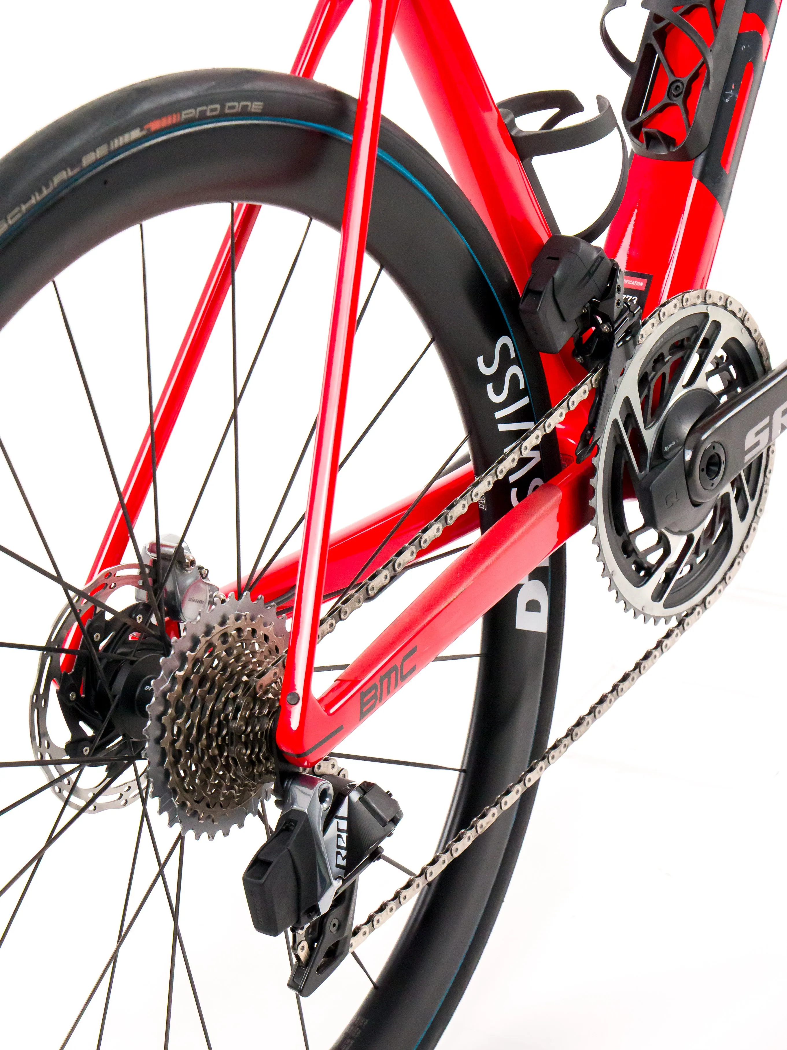 BMC Teammachine SLR01  2023 Team Tudor Pro Cycling  size 58 Sram Red eTap AXS 2x12sp