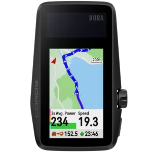 Coros Dura Solar GPS Bike Cyclocomputer (Black)