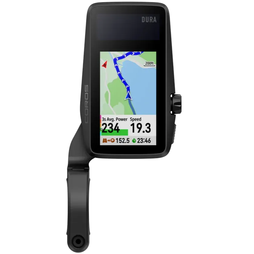 Coros Dura Solar GPS Bike Cyclocomputer (Black)