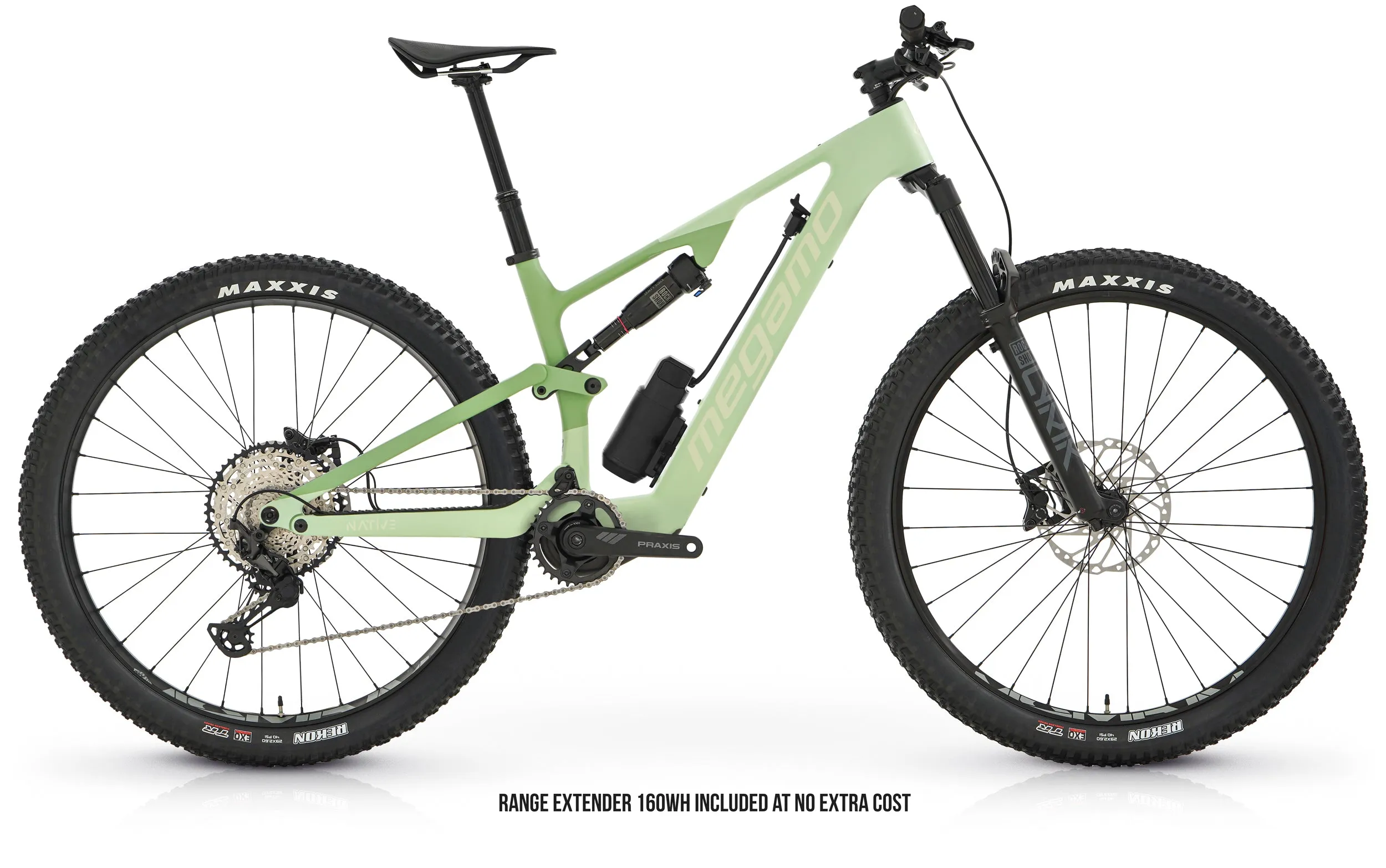 Megamo Native 20 2024 - Shimano XT 1x12sp - 29 Asymetric e-Bike 30mm