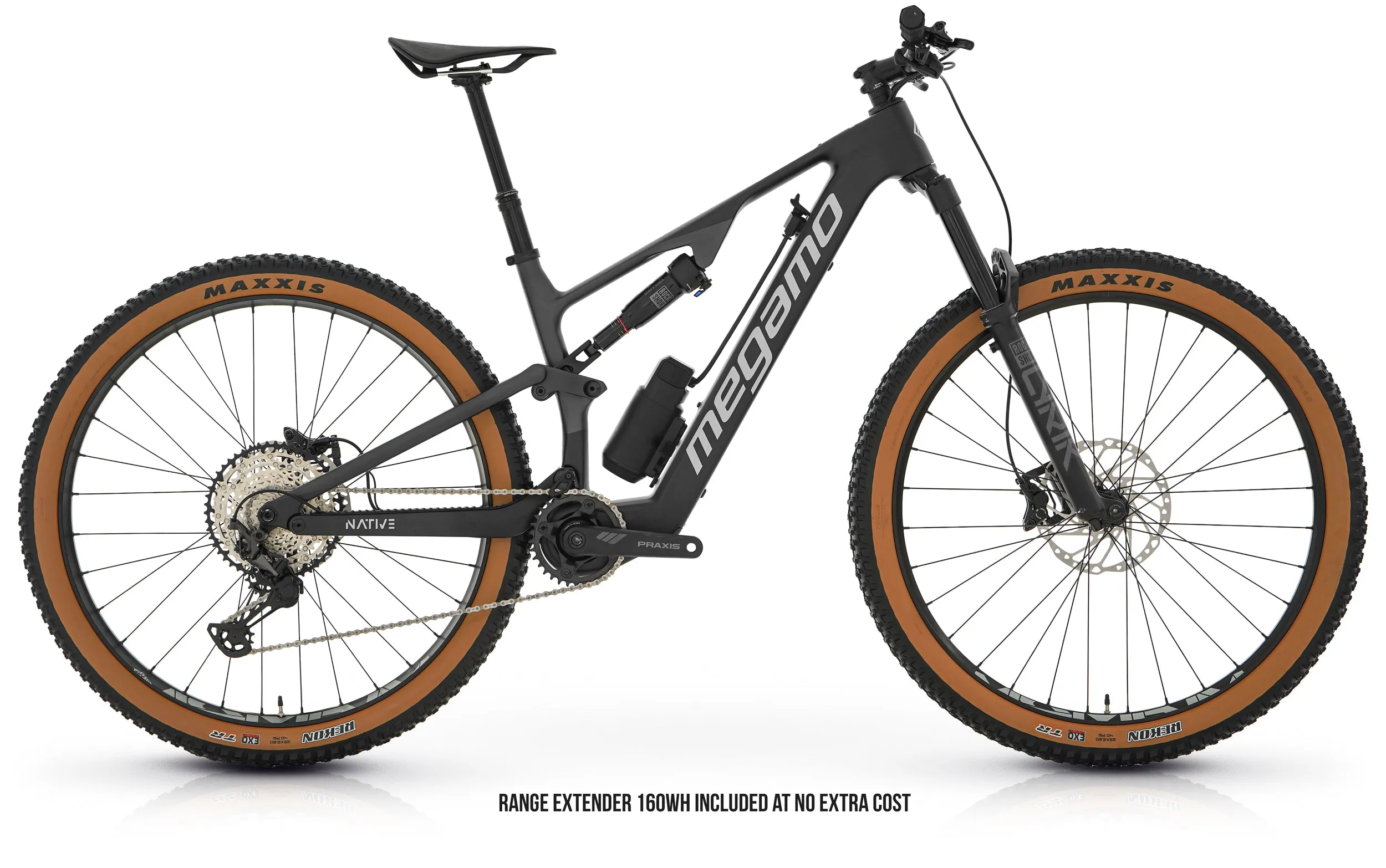 Megamo Native 20 2024 - Shimano XT 1x12sp - 29 Asymetric e-Bike 30mm
