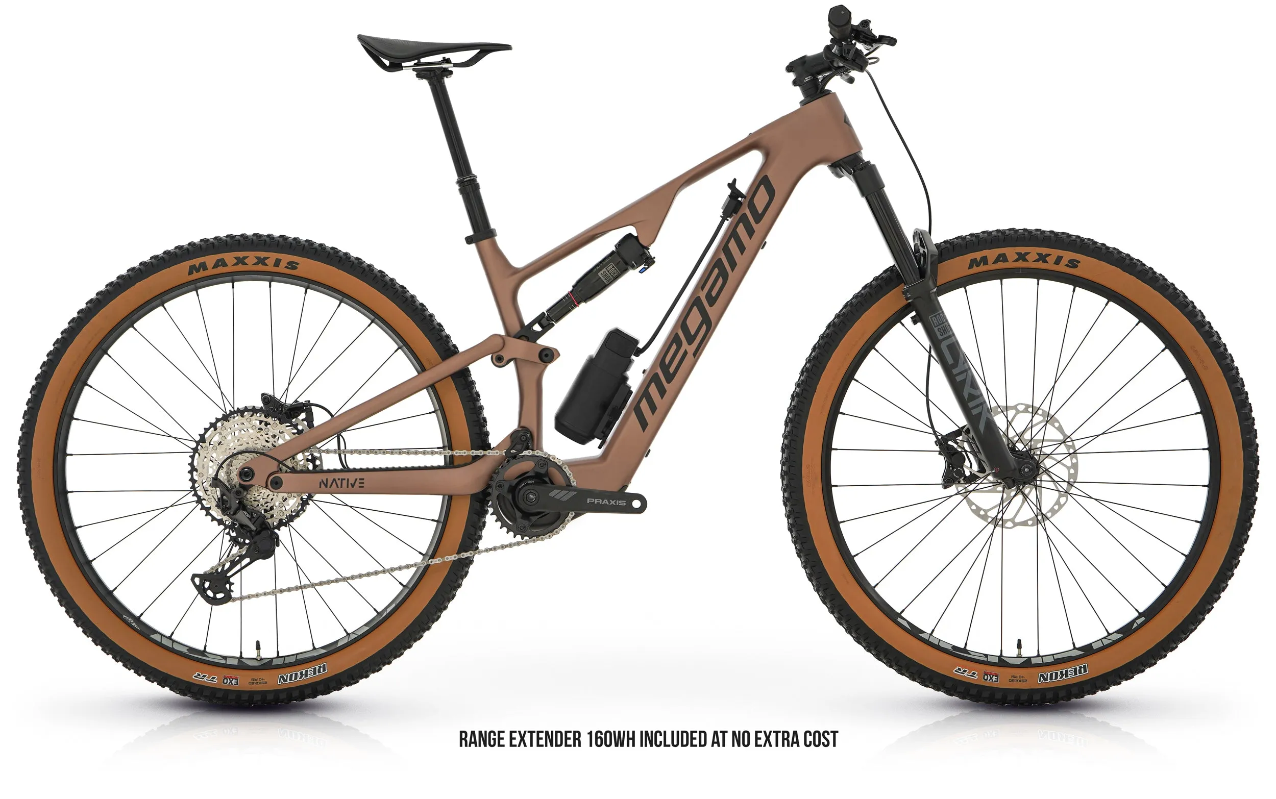 Megamo Native 20 2024 - Shimano XT 1x12sp - 29 Asymetric e-Bike 30mm