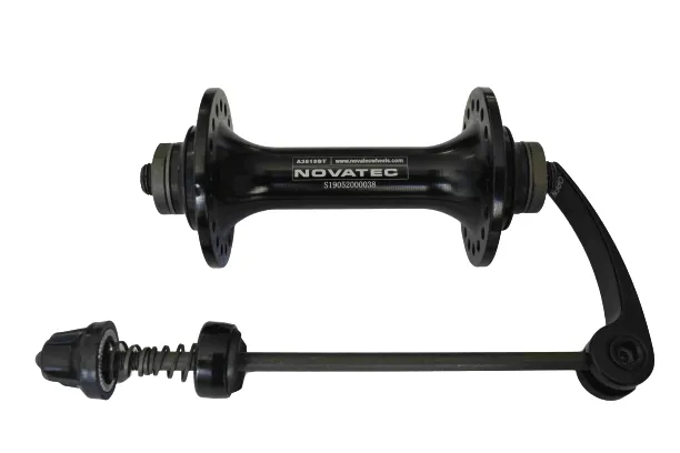 Novatec S-Elite Rim Brake Front Hub (Ano Black)
