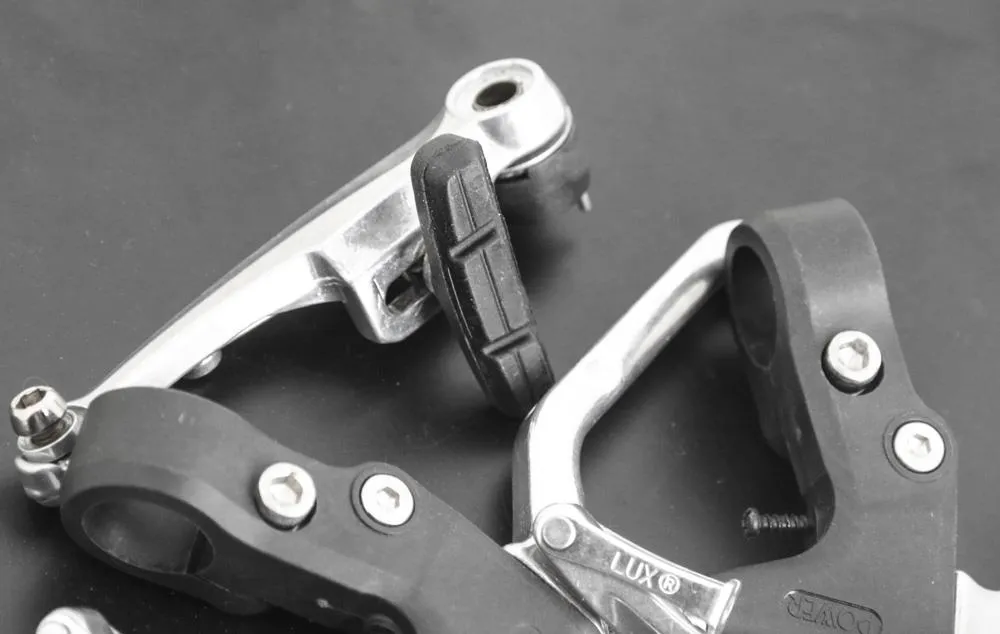 Power Lux V-Brakeset Pair Front / Rear   Brake Levers Rim Brake NEW