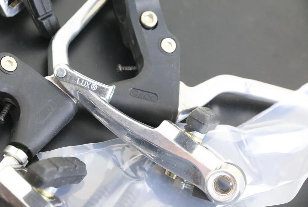 Power Lux V-Brakeset Pair Front / Rear   Brake Levers Rim Brake NEW