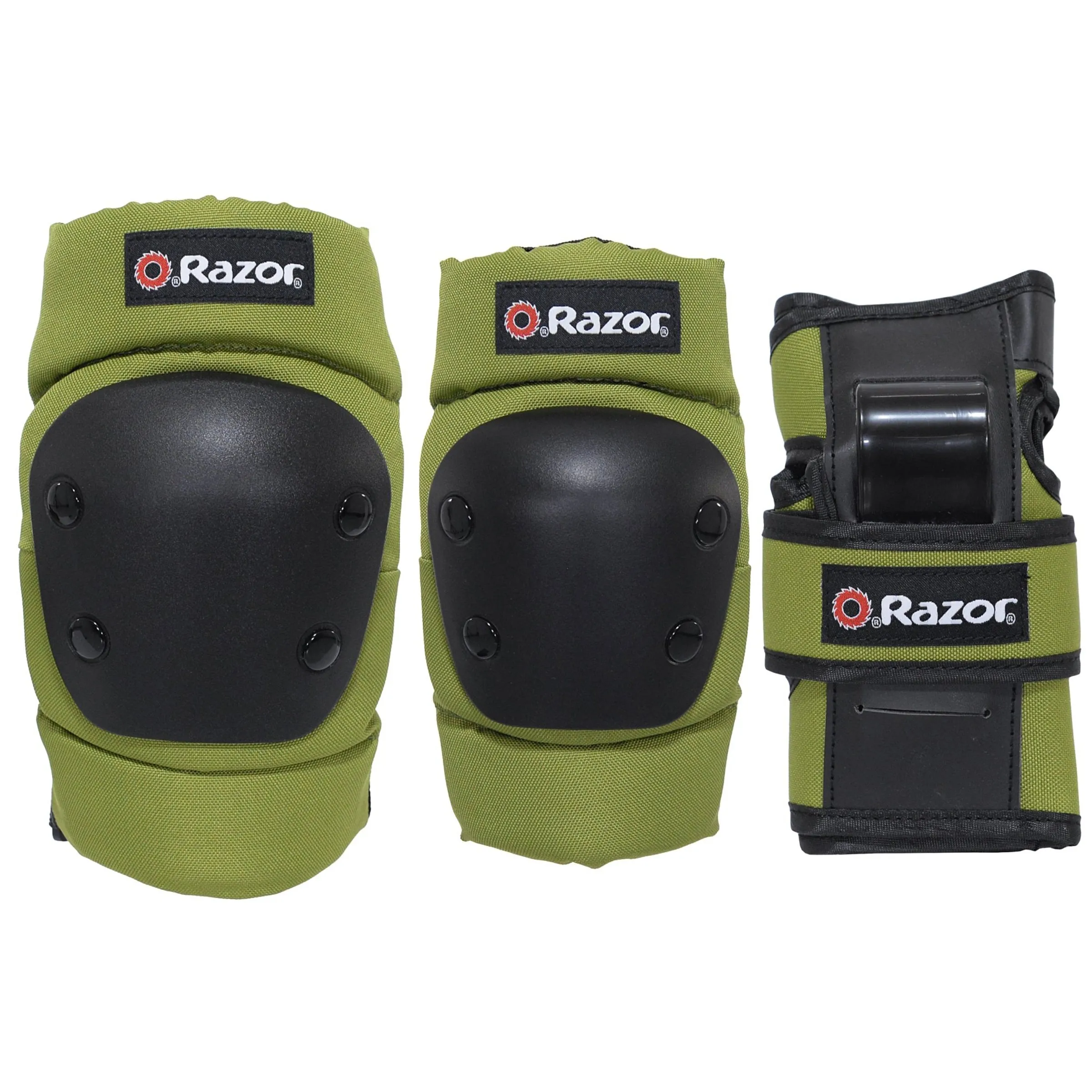 Razor® Olive Green Youth Multi-Sport Pad Set