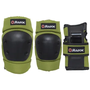 Razor® Olive Green Youth Multi-Sport Pad Set