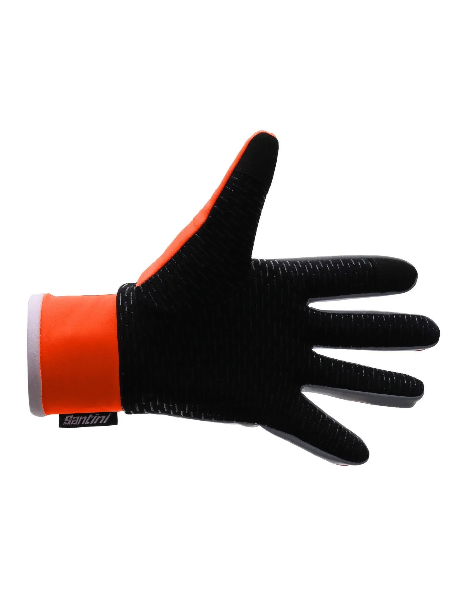 Santini H20 Vega Unisex Cycling Gloves (Flashy Orange)