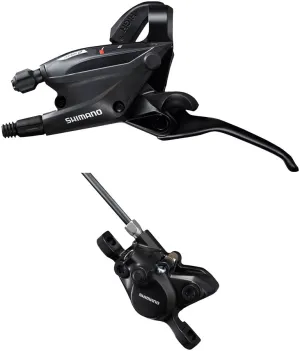 ST-EF505 EZ Fire Plus Shift/Brake Lever BR-MT200 Disc Brake Caliper - Left/Front 2x Shift 2-Piston BLK