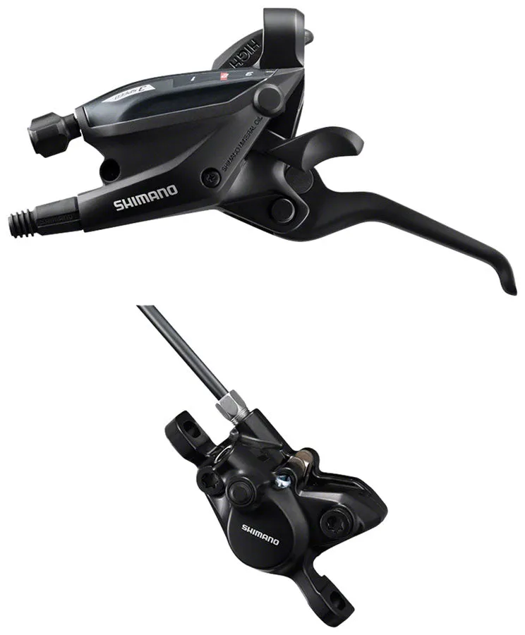 ST-EF505 EZ Fire Plus Shift/Brake Lever BR-MT200 Disc Brake Caliper - Left/Front 3x Shift 2-Piston BLK