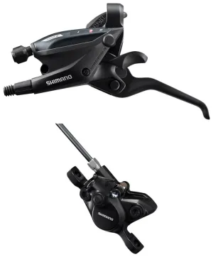 ST-EF505 EZ Fire Plus Shift/Brake Lever BR-MT200 Disc Brake Caliper - Left/Front 3x Shift 2-Piston BLK