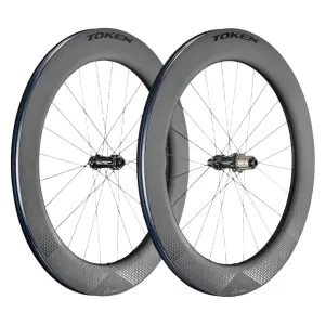 Token Konax Tri Disc Carbon Tubeless Ready Disc Brake Wheel - Shimano/SRAM (Grey)