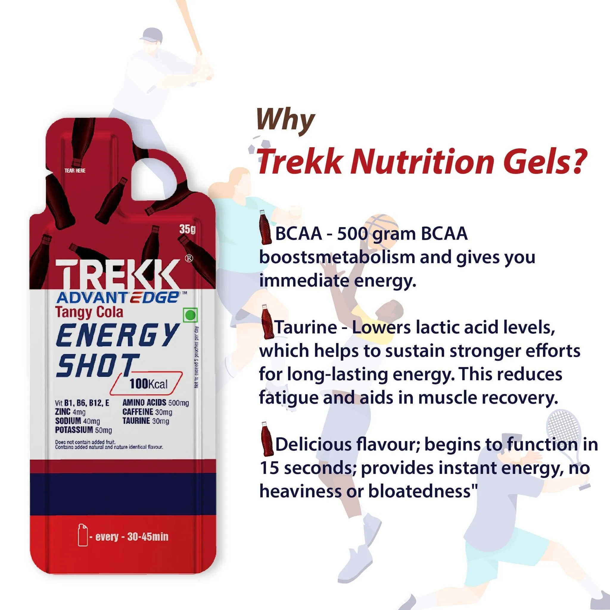 TREKK AdvantEdge Energy Gel (Tangy Cola)