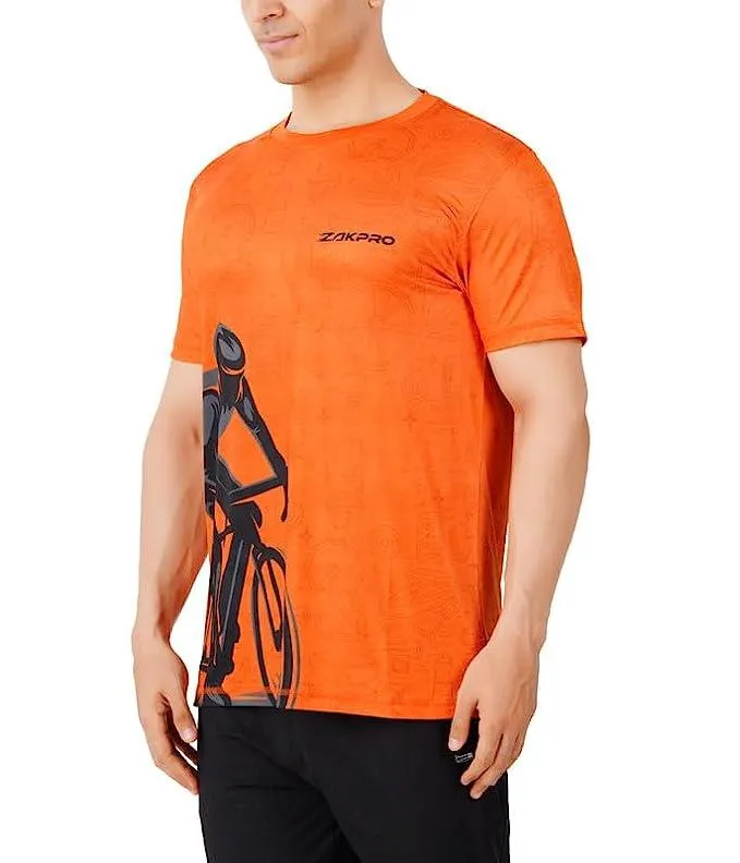 Zakpro Sports Men's Running T-Shirt (Ride-O-Range)