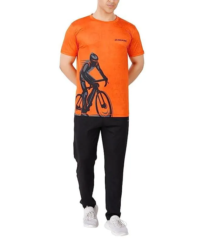 Zakpro Sports Men's Running T-Shirt (Ride-O-Range)